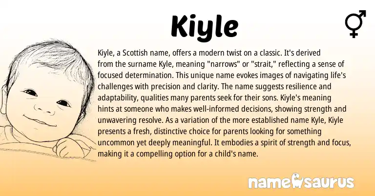 Infographic about Kiyle name meaning, Kiyle is a name from English, Scottish origin(s).