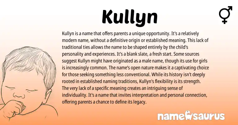 Infographic about Kullyn name meaning, Kullyn is a name from Other origin(s).