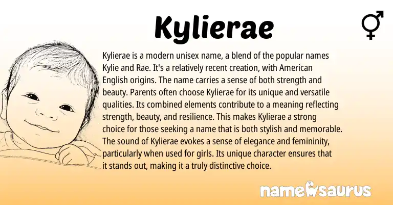 Infographic about Kylierae name meaning, Kylierae is a name from Other origin(s).