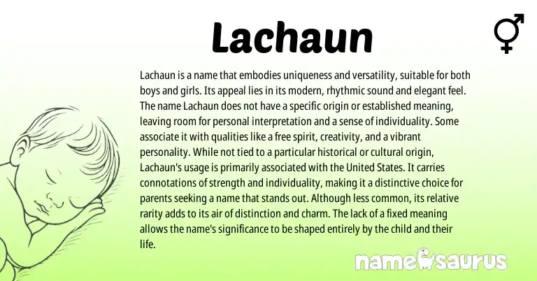 Infographic about Lachaun name meaning, Lachaun is a name from Other origin(s).