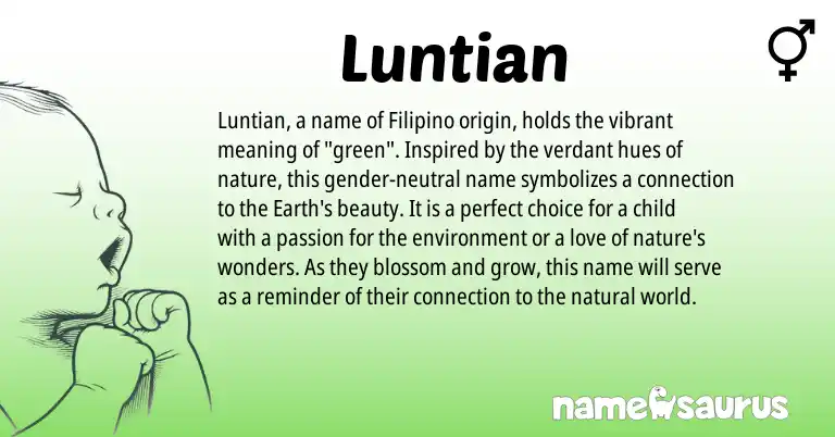 Infographic about Luntian name meaning, Luntian is a name from Filipino origin(s).