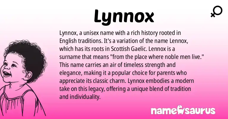 Infographic about Lynnox name meaning, Lynnox is a name from N/A origin(s).