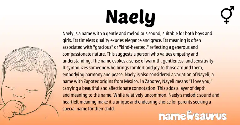 Infographic about Naely name meaning, Naely is a name from Other origin(s).