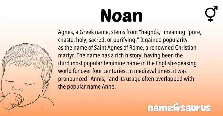 Infographic about Noan name meaning, Noan is a name from English, Greek origin(s).