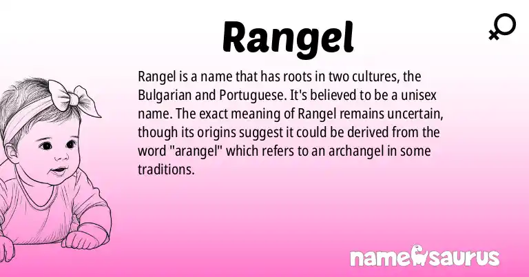Infographic about Rangel name meaning, Rangel is a name from Bulgarian, Portuguese origin(s).