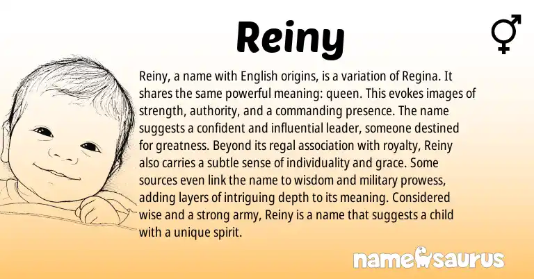 Infographic about Reiny name meaning, Reiny is a name from Other origin(s).