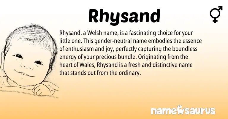 Infographic about Rhysand name meaning, Rhysand is a name from Welsh origin(s).