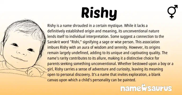 Infographic about Rishy name meaning, Rishy is a name from Other origin(s).