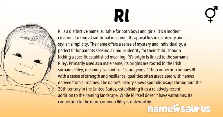 Infographic about Rl name meaning, Rl is a name from Other origin(s).