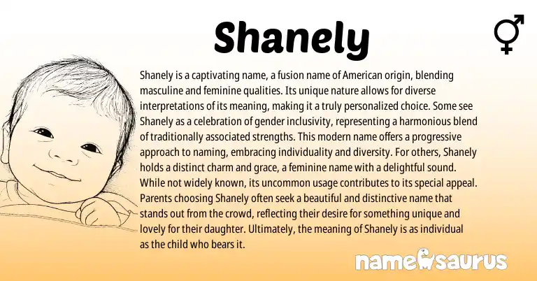 Infographic about Shanely name meaning, Shanely is a name from Other origin(s).