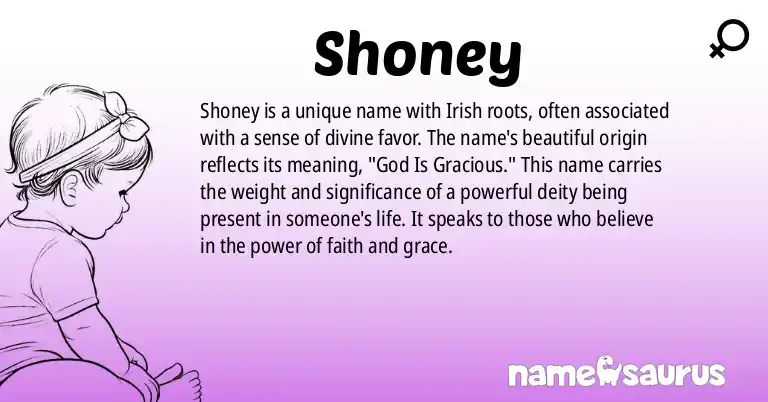 Infographic about Shoney name meaning, Shoney is a name from Irish origin(s).