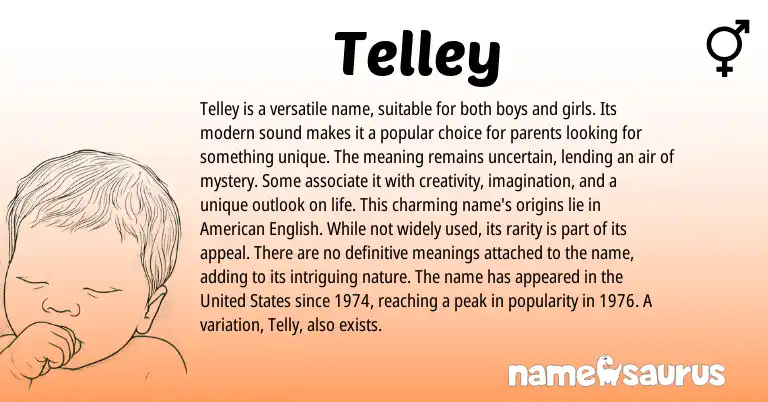 Infographic about Telley name meaning, Telley is a name from Other origin(s).