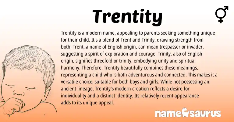 Infographic about Trentity name meaning, Trentity is a name from Other origin(s).
