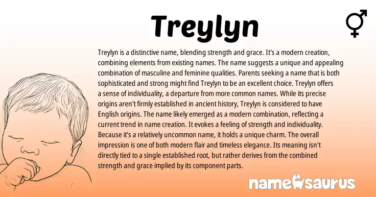 Infographic about Treylyn name meaning, Treylyn is a name from Other origin(s).