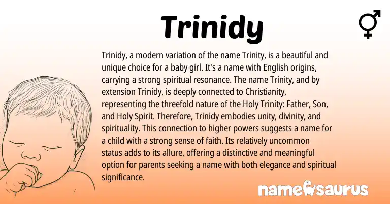 Infographic about Trinidy name meaning, Trinidy is a name from Other origin(s).
