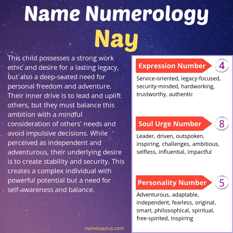 numerology of the name nay.