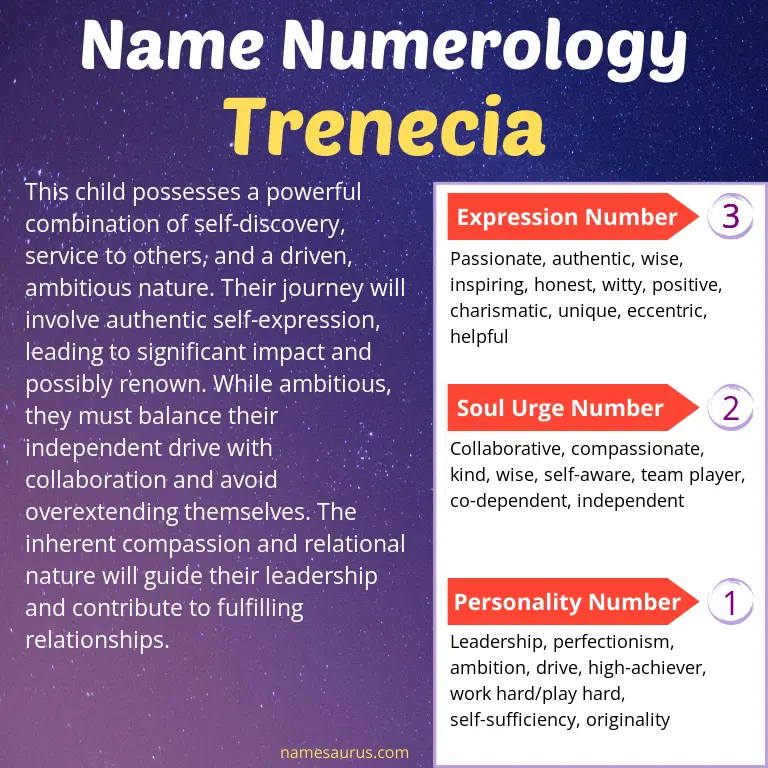 numerology of the name trenecia.