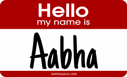 Hello my name is Aabha png download