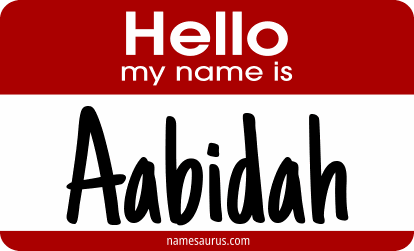 Hello my name is Aabidah png download