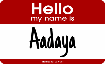 Hello my name is Aadaya png download