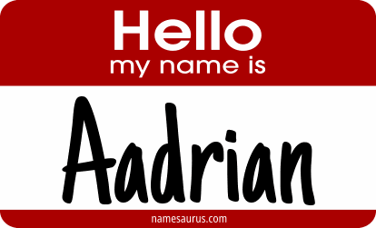 Hello my name is Aadrian png download