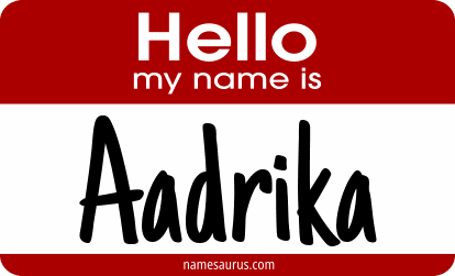 Hello my name is Aadrika png download