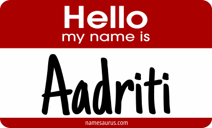 Hello my name is Aadriti png download