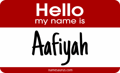 Hello my name is Aafiyah png download