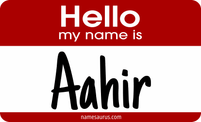 Hello my name is Aahir png download