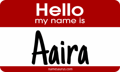 Hello my name is Aaira png download