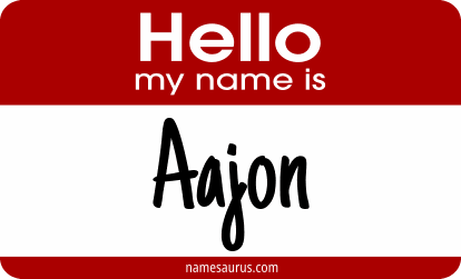 Hello my name is Aajon png download