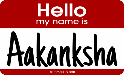 Hello my name is Aakanksha png download