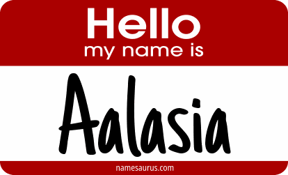 Hello my name is Aalasia png download