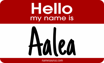 Hello my name is Aalea png download