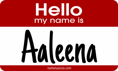 Hello my name is Aaleena png download