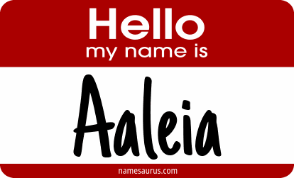 Hello my name is Aaleia png download