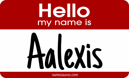 Hello my name is Aalexis png download