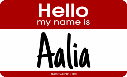 Hello my name is Aalia png download