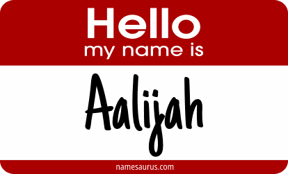 Hello my name is Aalijah png download