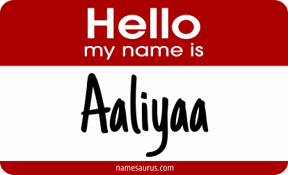 Hello my name is Aaliyaa png download
