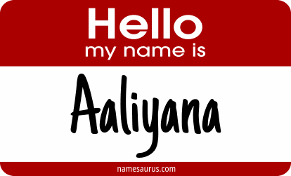Hello my name is Aaliyana png download