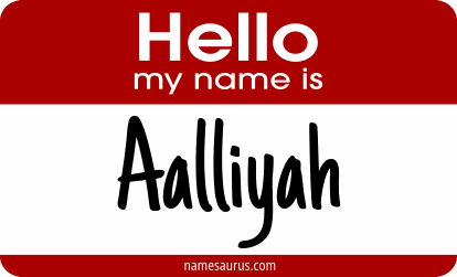 Hello my name is Aalliyah png download