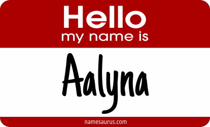 Hello my name is Aalyna png download