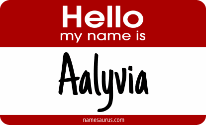 Hello my name is Aalyvia png download