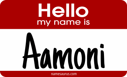 Hello my name is Aamoni png download