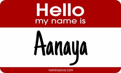 Hello my name is Aanaya png download