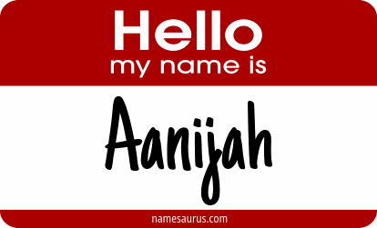 Hello my name is Aanijah png download