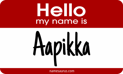 Hello my name is Aapikka png download