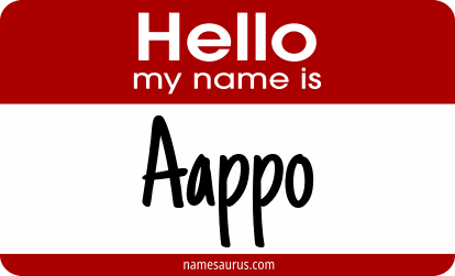 Hello my name is Aappo png download