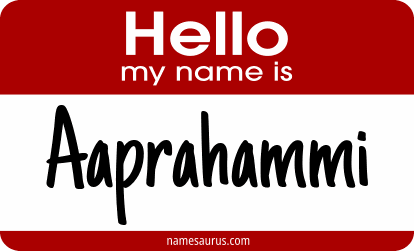Hello my name is Aaprahammi png download